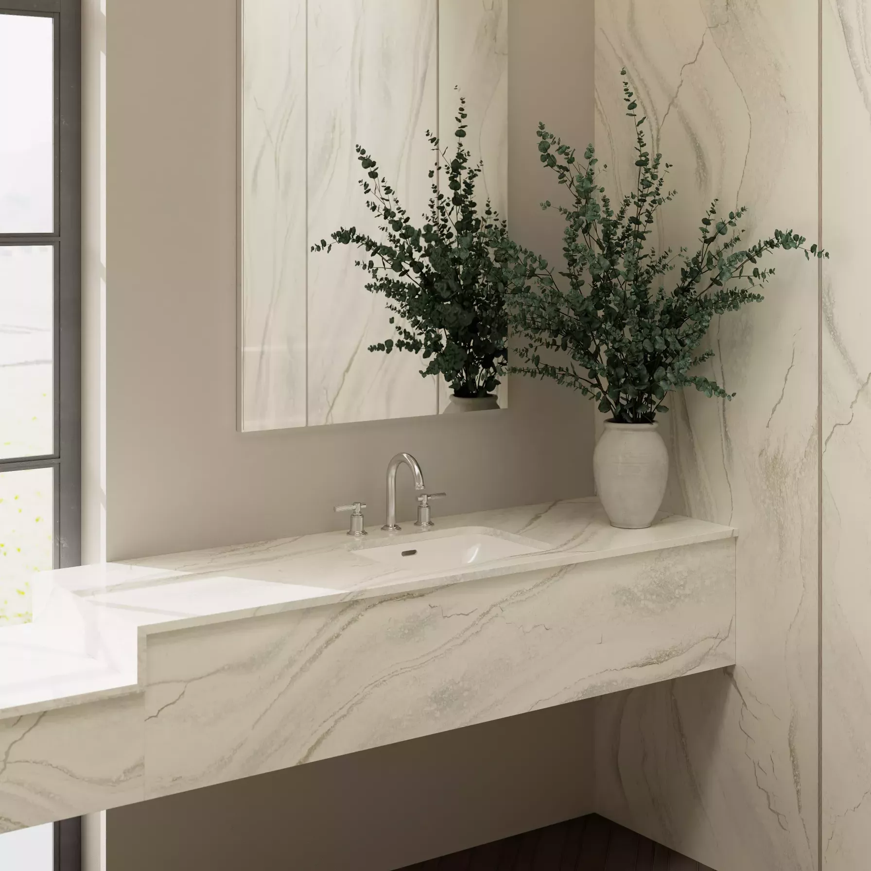 » Bathroom Quartz Countertops 1 Scaled E1714372416288 » Cabinets, Countertops, Flooring Media