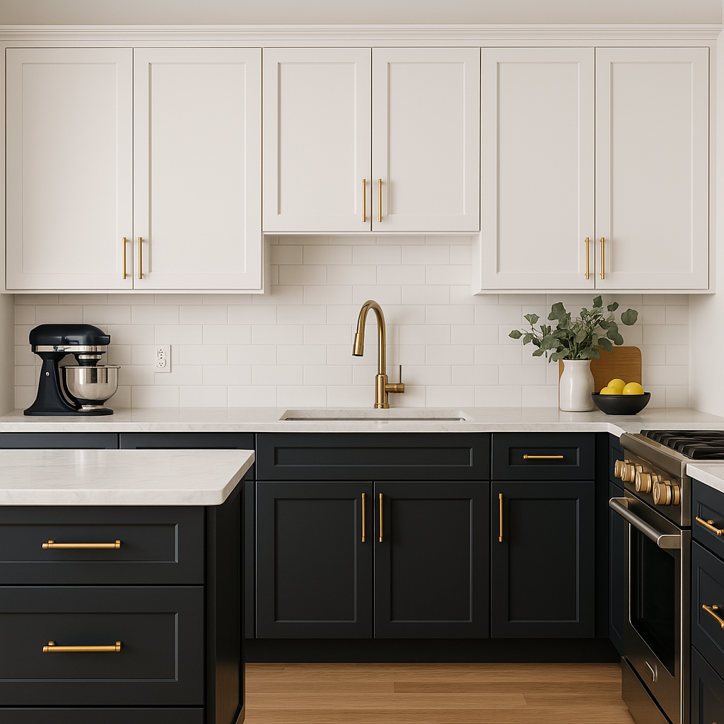 Trendy Cabinet Styles In 2025 » Two Tone Kitchen Cabinets | Cabinets, Countertops, Flooring Cabinet Styles, Cabinets With Lights, Kitchen Cabinet Color Trends, Kitchen Designs, Two-Toned Cabinets » Two Tone Kitchen Cabinets » Cabinets, Countertops, Flooring Media